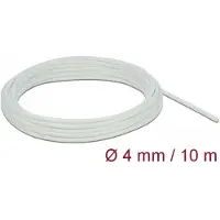 DeLOCK Schutzschlauch Glasfasergeflecht 10mx4mm weiß