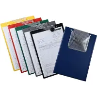 Eichner Pochette de commande Magnetic, pour documents DIN A4, compartiment pour clés, fermeture magnétique, protection contre les déchirures, vert, 10 pièces