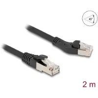 DeLOCK Câble réseau Delock RJ45 Cat.8.1 S/FTP, connecteur 45 anglé à gauc