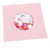 SIZZIX Shaker Domes Rond 1.3 cm Transparent pour la confection de cartes et le scrapbooking Petit