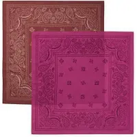 HUGO Lot de deux bandanas en popeline de coton imprimée