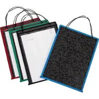 Eichner Pochette de commande "Robust", convient pour DIN A4, coutures renforcées, dos en carton, rouge, 10 pièces