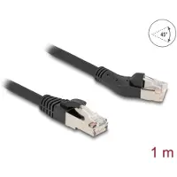 DeLOCK Câble réseau Cat.8.1 SFTP RJ45 coudé à gauche 1 m, 40 Gbps