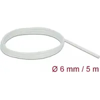 DeLOCK Schutzschlauch Glasfasergeflecht 5mx6mm weiß