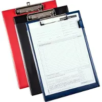 Eichner Pochette d'application avec fermeture velcro DIN A4 rouge UE 10 pcs.