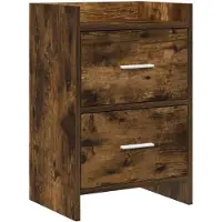 vidaXL Tables de chevet Chêne fumé 40 x 30 x 60 cm Bois d'ingénierie