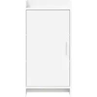 vidaXL Buffet blanc 40 x 36 x 80 cm en aggloméré