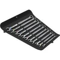 Wera 05020382001 Jeu De 11 Clés À Cliquet/à Anneau 6007 Joker 11 Dans Un Étui - 8-19 Mm