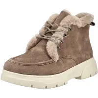 Caprice Bottines à lacets 'DENISE' taupe