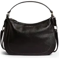 Ted Baker Cuir sac à épaule sac à épaule bandoulière Lyshia Webbing Leather Hobo Bag Black noir