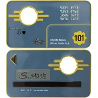 Fanattik Fallout 3 Vault 101 Security Keycard Plate Replica Clair