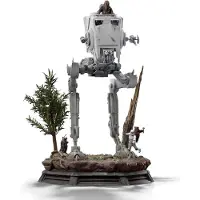 Iron Studios Star Wars Demi Art Scale 1/20 At-st et Chewbacca 53 cm Figurine Taille unique