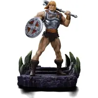 Iron Studios Masters Of The Universe He-man Battle Armor Version Heo Exclusice Art Scale Statue 1/10 23 Cm Bleu