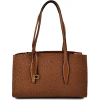 PICARD Cuir sac à épaule sac shopper Day Trip Shopper Cognac brun