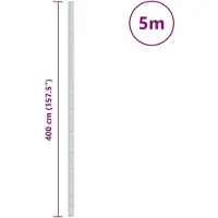 vidaXL Membrane anti-mauvaises herbes blanc 4x5 m PP