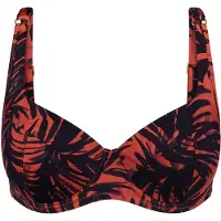Triumph Hauts de bikini ' Red Label Summer Palm ' orange foncé / noir