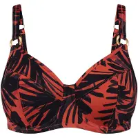 Triumph Hauts de bikini ' Red Label Summer Palm ' orange foncé / noir