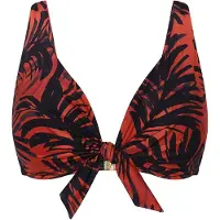 Triumph Hauts de bikini ' Red Label Summer Palm ' marron / orange foncé / noir
