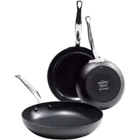 Greenpan Barcelona set de poêles à frire 20cm,24cm,28cm, aluminium, antiadhésif