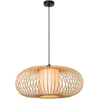 Lucide Lampe suspendue Thuline Ø Look bois de 60 cm