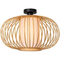 Lucide Lampe de plafond Thuline Aspect bois
