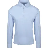 Desoto Polo Manches Longues Essential Bleu Clair