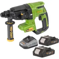 Procraft Marteau perforateur sans fil PHA40bb 20 V 2,6 J SDS plus Brushless + 2 batteries 2,0 Ah + chargeur