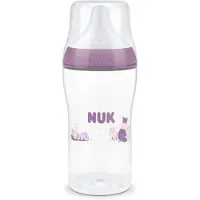 Nuk Biberon - Match parfait - 260 ml - Hippopotame - Violet - - UneTaille - Biberon