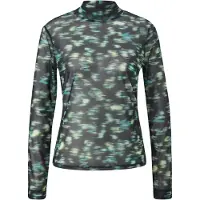 Comma casual identity T-shirt beige clair / vert clair / vert foncé / noir