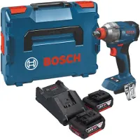 Bosch Visseuse à chocs sans fil GDX 18V-285 Professional 18 V 285 Nm + 2 batteries 5,0 Ah + chargeur + L-Boxx