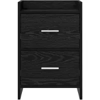 vidaXL Tables de chevet Chêne noir 40 x 30 x 60 cm Bois d'ingénierie