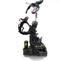 Iron Studios Statue à l'échelle 1/10 « Spider-Man vs Villains » avec diorama Ghost Spider, 34 cm