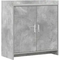 vidaXL Buffet gris béton 72 x 36 x 80 cm en aggloméré
