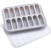 OEM VHV - Moule à glaçons - Moule en silicone pour saucisses - avec couvercle - pour whisky, cocktails, café glacé et fêtes