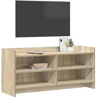 vidaXL Meuble TV 100 x 33 x 47 cm en bois d'ingénierie chêne Sonoma