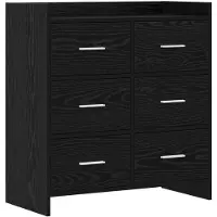 vidaXL Buffet en chêne noir 75 x 33 x 80 cm, aggloméré