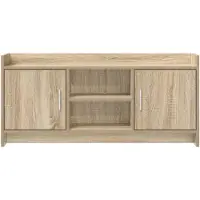 vidaXL Meuble TV 102 x 33 x 47 cm en bois d'ingénierie chêne Sonoma