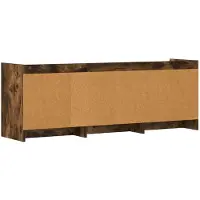 vidaXL Meuble TV 130 x 33 x 47 cm en aggloméré chêne fumé