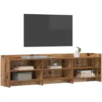 vidaXL Meuble TV 168 x 33 x 47 cm en bois recyclé et panneaux dérivés du bois
