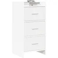 vidaXL Buffet blanc 40 x 36 x 80 cm en aggloméré
