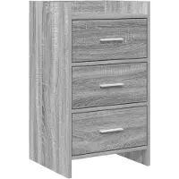 vidaXL Tables de chevet Sonoma gris 40 x 36 x 70 cm Bois d'ingénierie