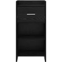 vidaXL Buffet en chêne noir 40 x 36 x 80 cm, aggloméré