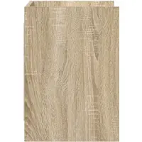 vidaXL Meuble TV 60 x 33 x 47 cm en bois d'ingénierie chêne Sonoma