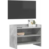 vidaXL Meuble TV 60 x 33 x 47 cm, gris béton, aggloméré