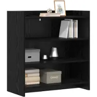 vidaXL Buffet en chêne noir 75 x 36 x 80 cm, aggloméré