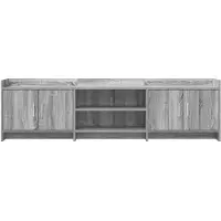 vidaXL Meuble TV 168 x 33 x 47 cm, gris, bois de Sonoma