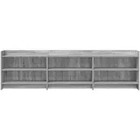 vidaXL Meuble TV 168 x 33 x 47 cm, gris, bois de Sonoma