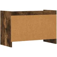 vidaXL Meuble TV 71,5 x 33 x 47 cm en aggloméré chêne fumé