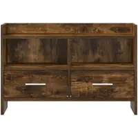 vidaXL Meuble TV 71,5 x 33 x 47 cm en aggloméré chêne fumé