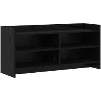 vidaXL Meuble TV 100 x 33 x 47 cm en aggloméré chêne noir